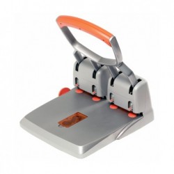 Perforatore HDC150 max 150 fogli 4 fori passo 8 cm grigio/arancio Rapid