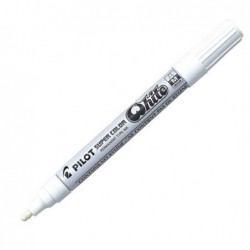 Marcatore a vernice Super Color punta media 4,5mm bianco Pilot