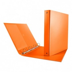 Raccoglitore Nettuno 4 anelli tondi 30 mm dorso 3,5 cm 22x30 cm arancio Sei Rota