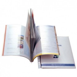 Cartelline con tasche Ercole Cat foratura universale PVC 21x29,7 cm trasparente Sei Rota conf. 10 pezzi