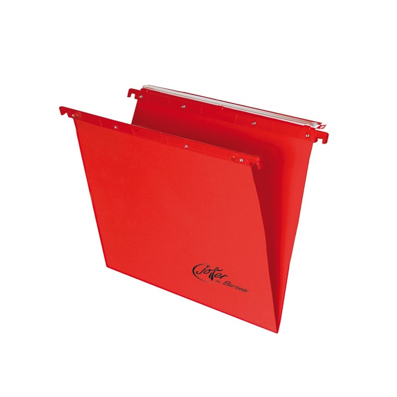 Cartella sospesa Joker cassetto interasse 33 cm fondo V 31,2x25 cm rosso Bertesi