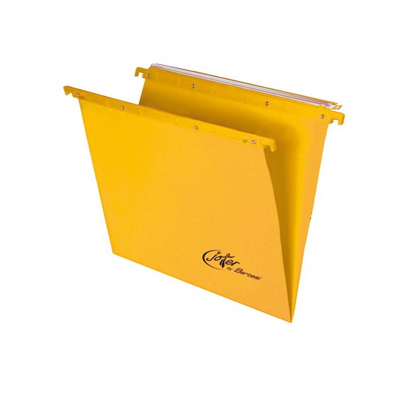 Cartella sospesa Joker cassetto interasse 39 cm fondo V 37x25 cm giallo Bertesi