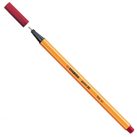 Fineliner Point 88 tratto 0,4 mm carminio 50 Stabilo