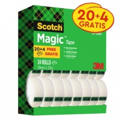 Nastro adesivo Magic™ 810 permanente 1,9 cm x 33 m trasparente Scotch Value Pack 20+4 rotoli
