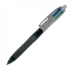 Penna a sfera a scatto 4 Colors Grip Pro punta 1,0mm nero, blu, rosso, verde Bic