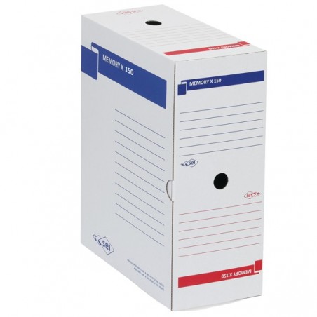 Scatola archivio Memory X150 25x35 cm dorso 15 cm bianco Sei Rota