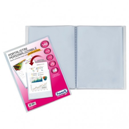 Portalistini personalizzabile Sviluppo buccia 22x30 cm 140 buste trasparente Favorit