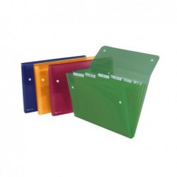Cartella a soffietto Ice 6 tasche 22x30 cm colori assortiti Rexel