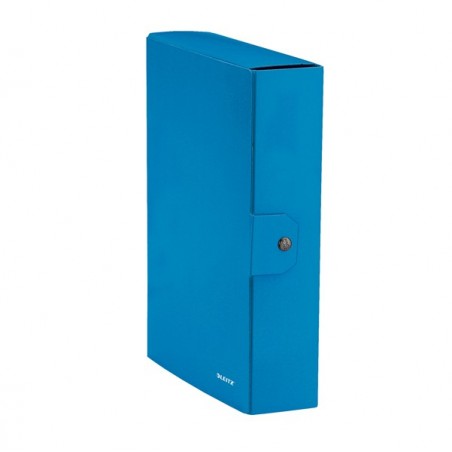 Scatola progetto WOW dorso 8 cm blu metallizzato Leitz