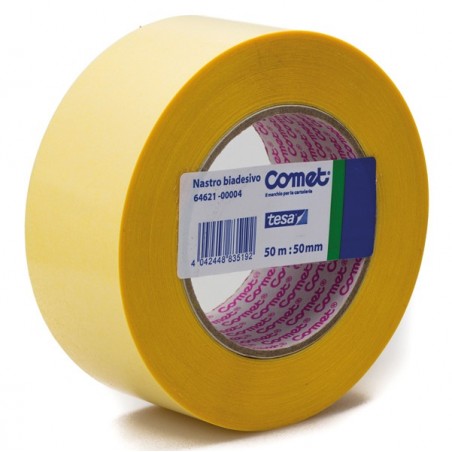 Nastro biadesivo 5 cm x 50 m trasparente Comet