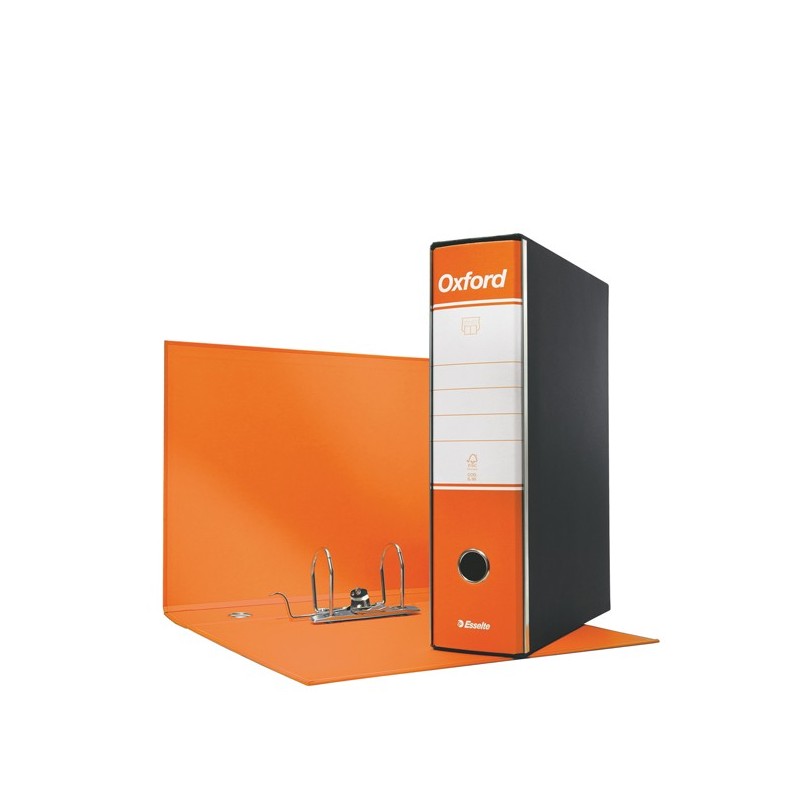 Registratore Oxford G85 dorso 8 cm protocollo 23x33 cm arancione Esselte