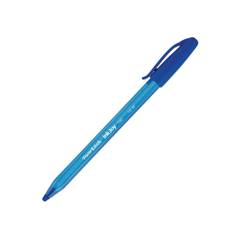 Penna a sfera con cappuccio Inkjoy 100 punta 1,0mm blu Papermate