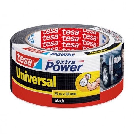 Nastro adesivo Extra Power Universal 5 cm x 25 m nero Tesa