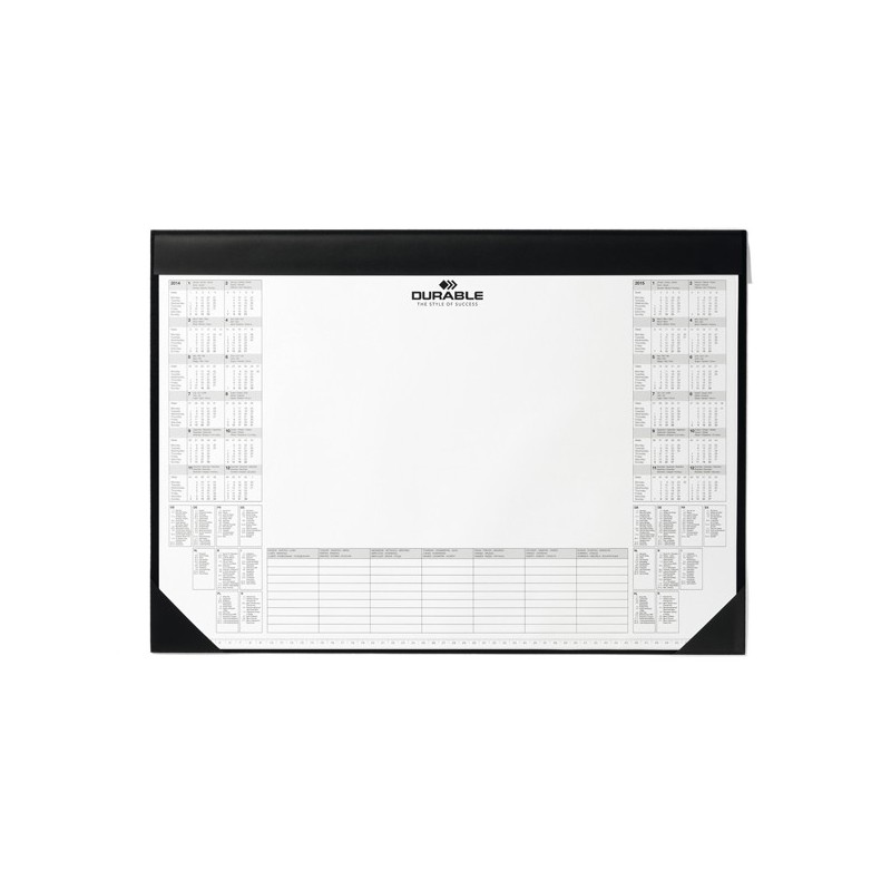 Sottomano con blocco appunti da 25 fogli 59 x 42 cm nero Durable