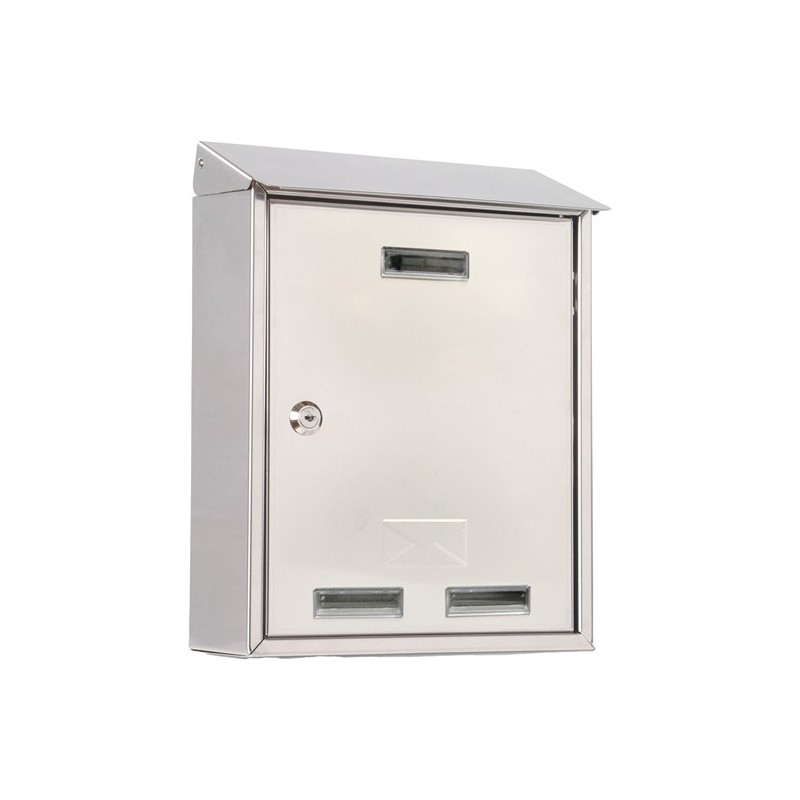 Cassetta postale Elios Steel 27,5x35x12 cm acciaio inox Metalplus