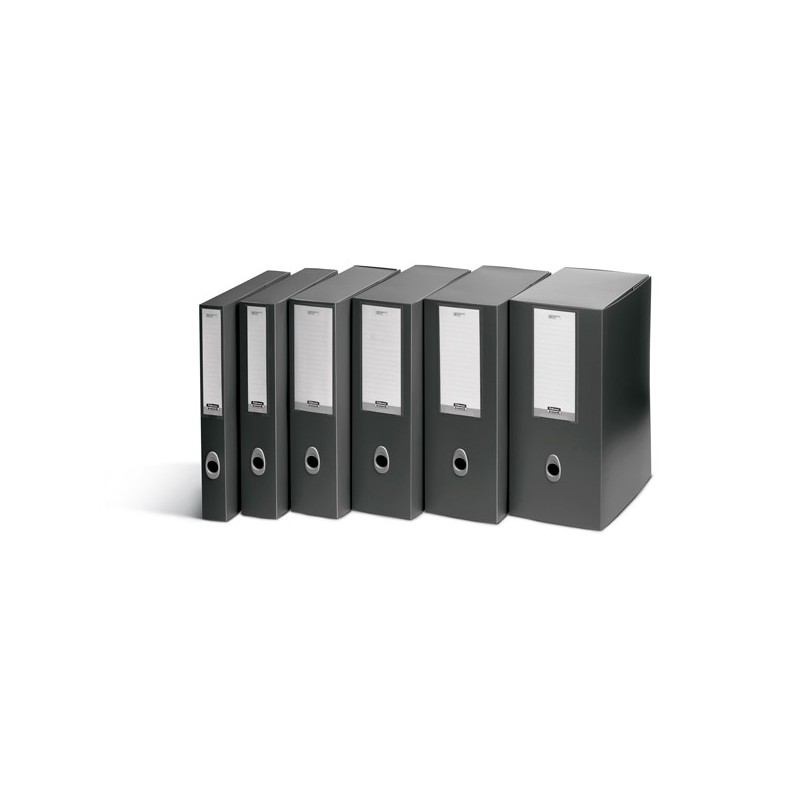 Scatola progetto Plus Vip 34,5x24,5 cm dorso 4 cm grigio antracite Fellowes