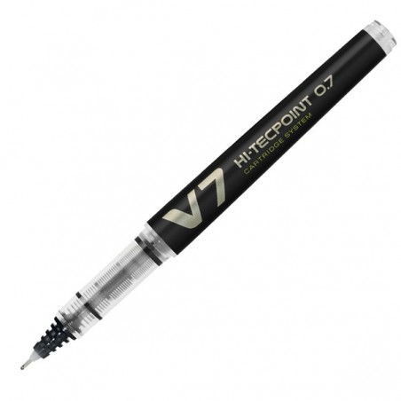 Roller Hi Tecpoint V7 ricaricabile Begreen con cappuccio punta 0,70mm nero Pilot