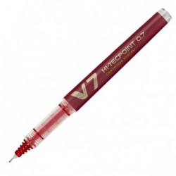 Roller Hi Tecpoint V7 ricaricabile Begreen con cappuccio punta 0,70mm rosso Pilot