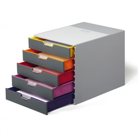Cassettiera Varicolor® 28 x 35,6 x 29,2 cm 5 cassetti Durable