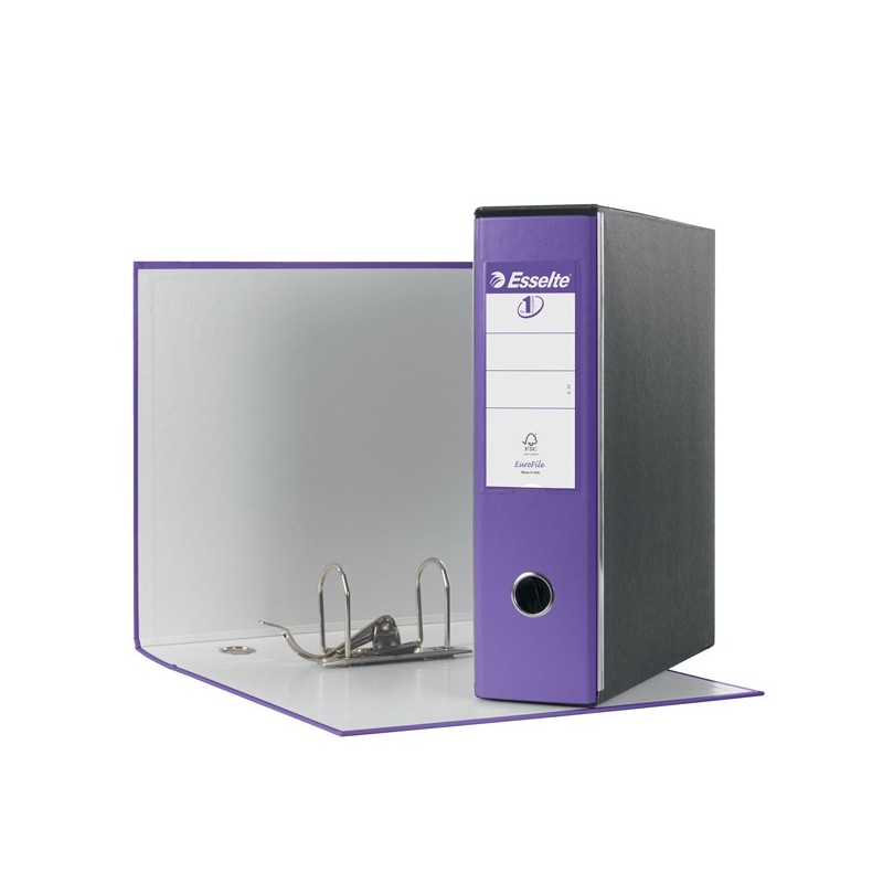 Registratore Eurofile G53 dorso 8 cm commerciale 23x30 cm viola Esselte