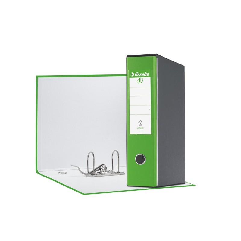 Registratore Eurofile G55 dorso 8 cm protocollo 23x33 cm verde vivida Esselte