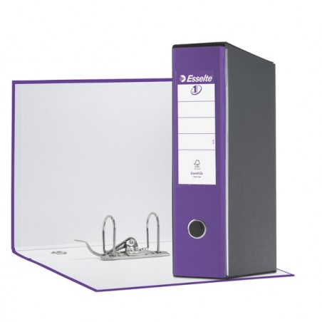 Registratore Eurofile G55 dorso 8 cm protocollo 23x33 cm viola Esselte