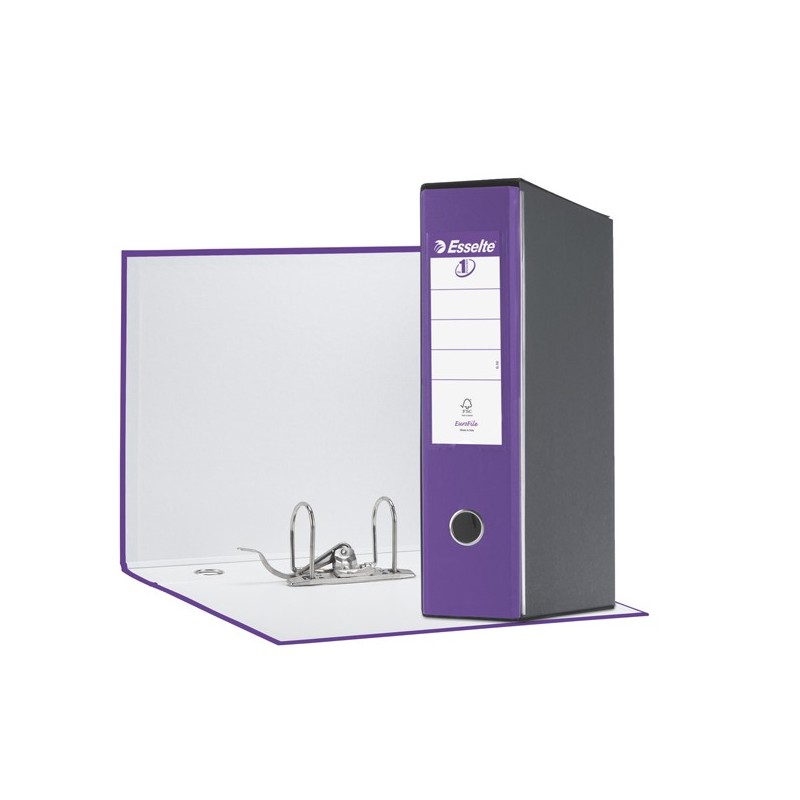 Registratore Eurofile G55 dorso 8 cm protocollo 23x33 cm viola Esselte