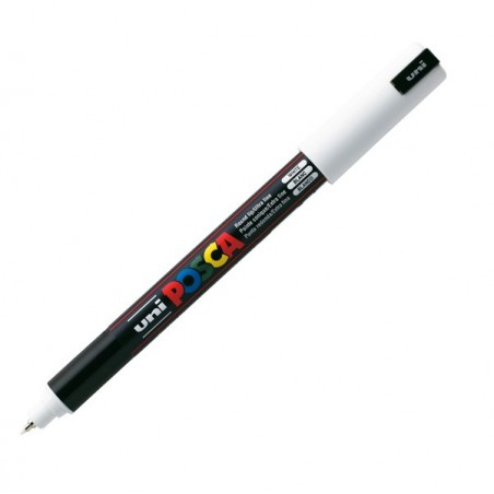 Marcatore a base d'acqua Uni Posca Pen PC1M punta extra fine 0,7mm bianco Uni Mitsubishi