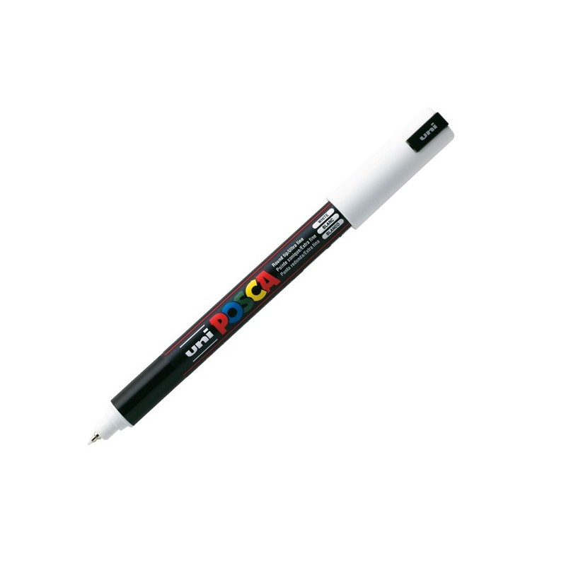 Marcatore a base d'acqua Uni Posca Pen PC1M punta extra fine 0,7mm bianco Uni Mitsubishi