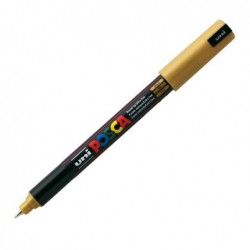 Marcatore a base d'acqua Uni Posca Pen PC1M punta extra fine 0,7mm oro Uni Mitsubishi