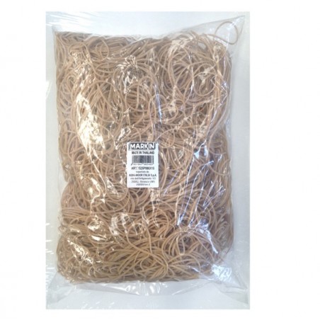 Elastici diametro 15 cm 1 kg caucciù avana Markin