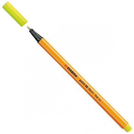 Fineliner Point 88 tratto 0,4 mm giallo neon 024 Stabilo