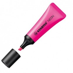 Evidenziatore stabilo Neon punta a scalpello tratto da 2,05,0mm colore fucsia Stabilo