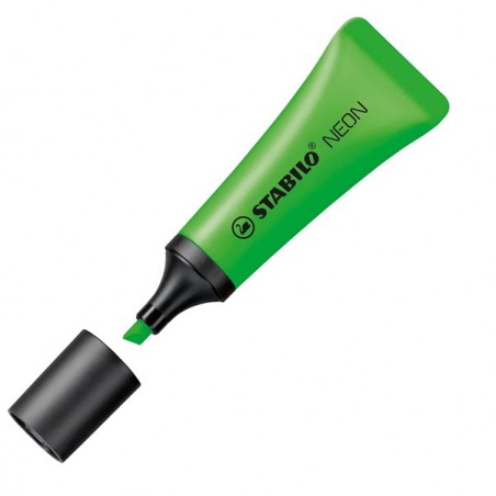 Evidenziatore stabilo Neon punta a scalpello tratto da 2,05,0mm colore verde Stabilo