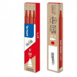 Refill sfera a scatto Frixionball Clicker punta 0,5mm rosso Pilot conf. 3 pezzi