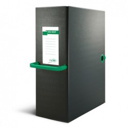 Scatola archivio Big Next dorso 20 cm 25x35 cm nero/verde Sei Rota