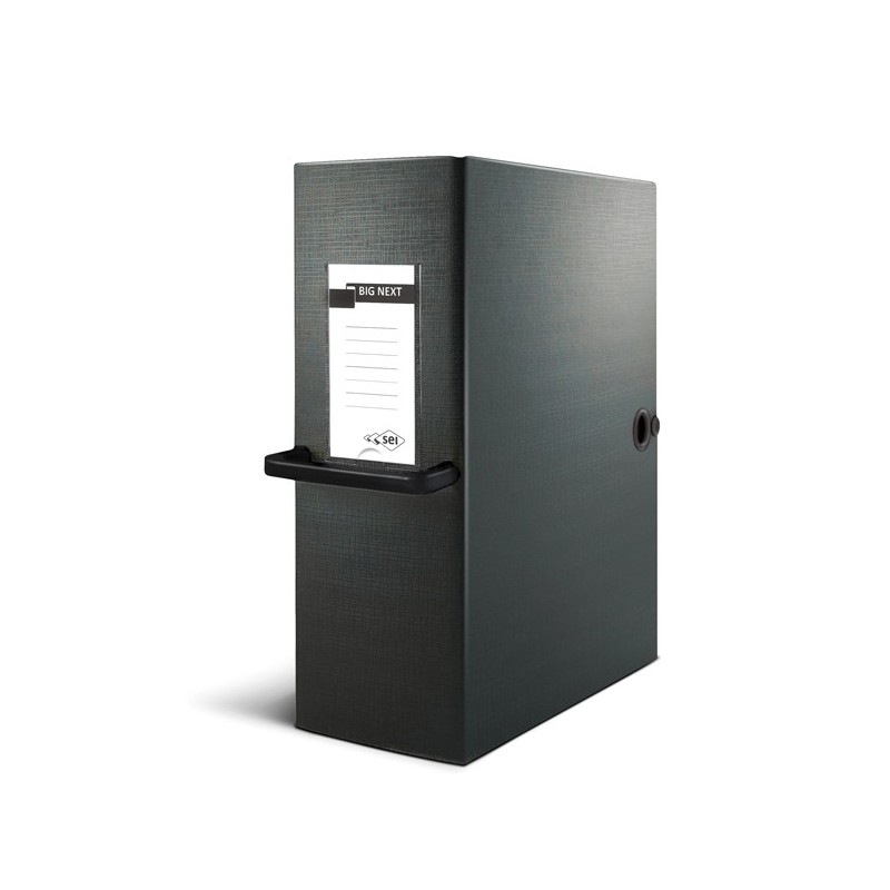 Scatola archivio Big Next dorso 20 cm 25x35 cm nero/nero Sei Rota