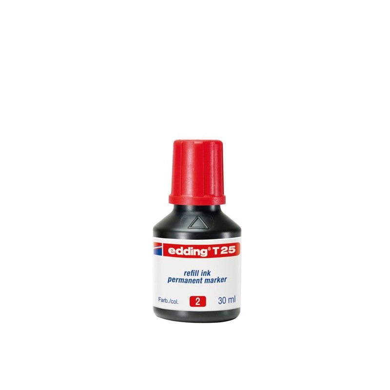 Ricarica Inchiostro per Marcatore Permanente contenuto 30ml rosso Edding