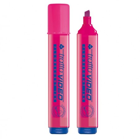 Evidenziatore Tratto Video punta a scalpello tratto da 1,05,0mm fucsia Tratto