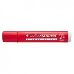 Marcatore permanente Marker punta tonda tratto 2,50mm rosso Tratto