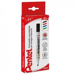Marcatore per lavagne cancellabili MW85 astuccio 4 colori assortiti Amiko Pentel