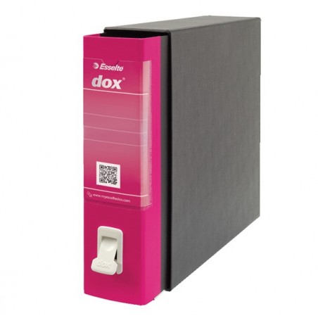 Registratore Dox 2 dorso 8 cm protocollo 23 x 34 cm fucsia Esselte