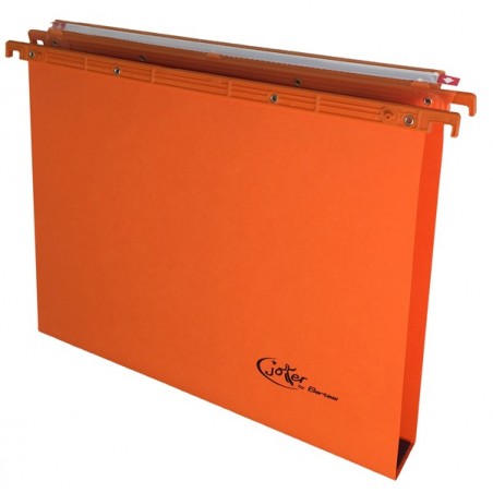 Cartella sospesa Joker cassetto interasse 39 cm fondo U 3 cm 37x25 cm arancio Bertesi
