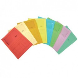 Cartelline a L con finestra Sintex cartoncino 120 gr 22x31 cm rosso Blasetti conf. 50 pezzi