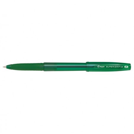 Penna a sfera Supergrip G con cappuccio punta 0,7mm verde Pilot