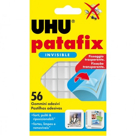 Supporti in gomma adesiva UHU Patafix invisibile UHU conf. 56 pezzi