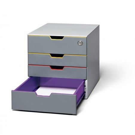 Cassettiera Varicolor® Safe 28 x 29,2 x 35,6 cm 4 cassetti Durable