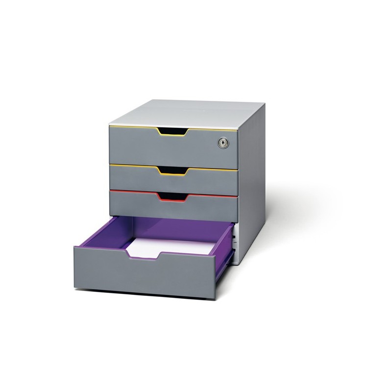 Cassettiera Varicolor® Safe 28 x 29,2 x 35,6 cm 4 cassetti Durable