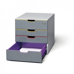 Cassettiera Varicolor® Safe 28 x 29,2 x 35,6 cm 4 cassetti Durable