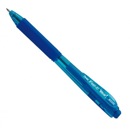 Penna a sfera a scatto Feel It blu punta 1,0mm Pentel